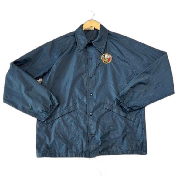 Vintage Rare Windbreaker Oil Chemical Atomic Plant Gas Worker Medium Jacket - Picture 1 of 9